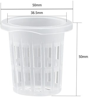 50Pcs Meerdere Size Smetteloos Hydrocultuur Kolonisatie Mesh Pot Plastic Tuin Zaailingen Clone Kwekerij Planten Netto Cup Mand 40 type