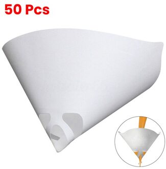 50Pcs Mesh Conische Nylon Micron Papier Verf Zeef Filter Zuiverende Uitpersen Cup Trechter Wegwerp Papier 100 Mesh Verf Filte