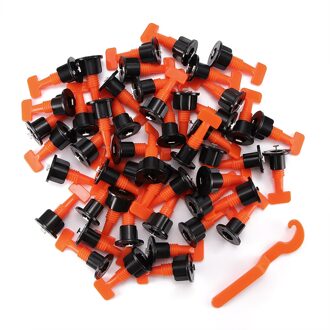 50Pcs Mini Tegels Leveler Spacers Locator Tegel Leveling Systeem Voor Building Muren Vloeren Wiggen Alignment Tool