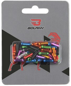 50Pcs Mtb Fiets Brake Shifter Inner Cable Tips Crimps Aluminium Cycle Fietsen Deel Shift Kabels End Caps Bike accessoires veelkleurig