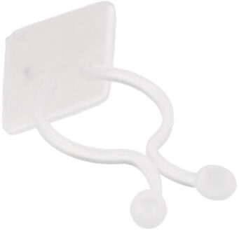 50Pcs Onzichtbare Muur Wijnstok Klimmen Kleverige Haak Rotan Vaste Clip Beugel Plant Stent Ondersteunt Onzichtbare Muur Rotan Klem M / wit