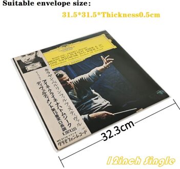 50Pcs Opp Plastic Hersluitbare Buitenste Mouwen Voor 12 ''Enkele Lp 12Inch Gatefold Envelop 10Inch 7Inch vinyl Record 12duim single
