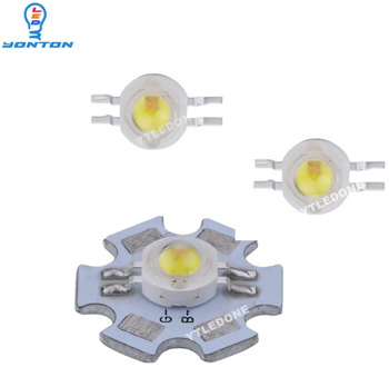 50pcs/pack 2*3W Yellow White High Power Led Chip With 20mm Star PCB