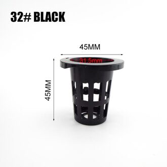 50Pcs Plant Grow Potten Netto Kwekerij Cup Hydrocultuur Kolonisatie Mesh Plastic Mand Houder Plantaardige Planter Grondloze Kas nee.32