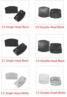 50Pcs Plastic or White Bed Slat End Caps Holders Replacement for Holding and Securing Wooden Slats Bed Base Black