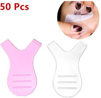 50Pcs Plastic Y Shape Eyelash Brush Eye Lash Make Up Clean Up Wands Applicator For Eyelash Perming Curler Eyrlashes Extension