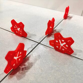 50Pcs Tegel Leveling Systeem Vijf Size In Een Verwijderbare Wandtegels Kloof Locator Kan Hergebruik Cross Floor Bouw Gereedschap 1Mm-3Mm