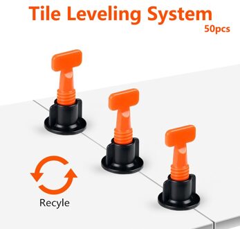 50Pcs Tegel Leveling Systeem Voor Tegels Leggen Building Niveau Gereedschap Voor De Bouw Floor Uitlijning Tegels 50stk