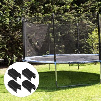 50Pcs Trampoline Pole Covers Antislip Caps Meubilair Tafel Stoel Voet Pads zwart