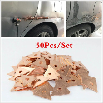50pcs Triangle Pulling Ring Washer For Car Dent Welder Soldering Panel Puller Spotter Starter Accessories