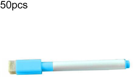 50Pcs Uitwisbare Droge Whiteboard Markers Tekening Pennen School Kantoorbenodigdheden licht blauw 50stk