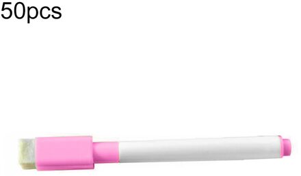 50Pcs Uitwisbare Droge Whiteboard Markers Tekening Pennen School Kantoorbenodigdheden roze 50stk