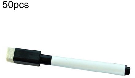 50Pcs Uitwisbare Droge Whiteboard Markers Tekening Pennen School Kantoorbenodigdheden zwart 50stk
