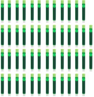 50Pcs Uitwisbare Inkt Cartridge Wegwerp Duurzaam Fontein Tekening Pen Inkt licht groen