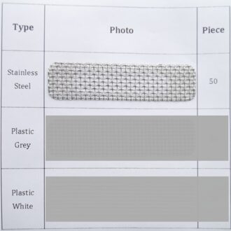 50Pcs Venster Wenen Gat Covers Screen Patch Adhesive Window Screen Gat Patch Kit Houden Mug Uit Anti-Insect fly Bug Netto StainlessSteel 50stk