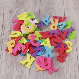 50Pcs Vilt Alfabet Letters Niet-geweven Stof Abc Voor Diy Ambachtelijke Kinderen Speelgoed Kerst Verjaardag Partij Decoratie (gemengde Kleur En