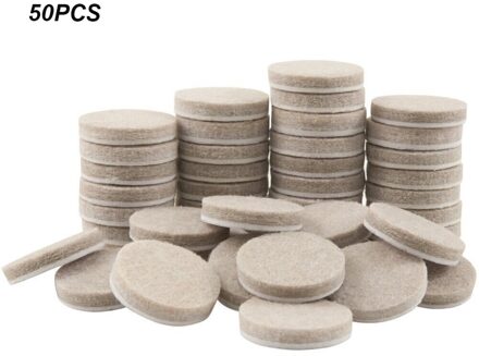 50Pcs Vilt Stoel Been Pads Floor Protectors Voor Meubels Benen Tafel Been Covers Dikkere Ronde Bodem Anti-Slip pad Zelfklevende 20mm