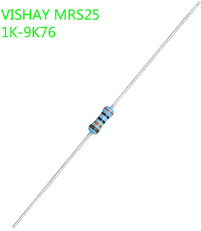 50PCS VISHAY BC MRS25 0.25W 1/4W 1K-9K76 1% Copper foot metal film audio resistor 1.5K 2K 2.7K 3K 3K3 3K6 4K7 5K6 6K2 8K2 9.09K