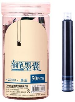 50Pcs Vulpen Inktpatronen Sac Refill Kalligrafie Schrijven Briefpapier School Kantoorbenodigdheden 4 Kleuren DB