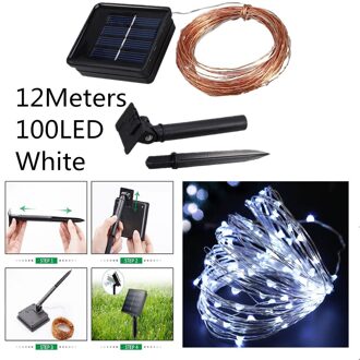 50Pcs Waterdichte Led Lampion Zonne-energie Voor Bruiloft Wit Licht Mariage Valentijnsdag Party Home Decoratieve Kaki