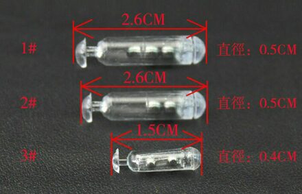 50Pcs Worm Jig Vissen Lokken Glas Rammelaars Insert Tube Rammelaars Schudden Trekken Fly