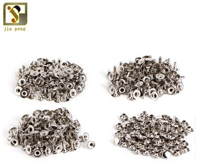 50set 7x7mm 7x8mm 7x5mm Klinknagel van Metal Stud Botsing Nail spike Tas Riem Kledingstuk Armband Metalen Voor DIY Leathercraft Schoenen 7X5 zilver