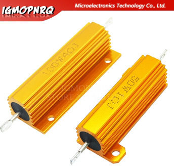 50W 100W Aluminum Power Metal Shell Case Wirewound Resistor 0.01 ~ 100K 0.05 0.1 0.5 1 2 6 8 10 20 200 500 1K 10K ohm resistance