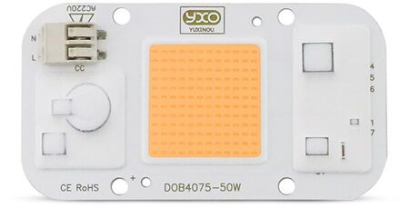 50W Driverless Dob Led Chip Ac 220V Led Grow Light Full Spectrum Led Phyto Lamp Voor Groei Bloem zaailing Groeien Tent Plant Licht 3500K