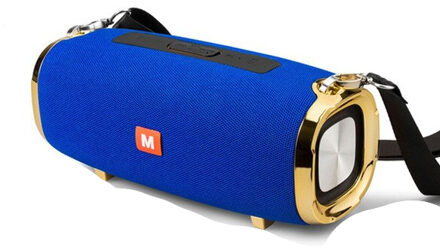 50Whigh Power Portable Bluetooth Speaker Kolom Music Center Waterdichte Outdoor Wireless Speaker Super Bass Ondersteuning Tfcard Radio blauw