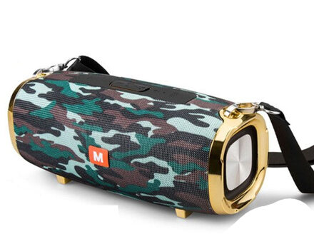 50Whigh Power Portable Bluetooth Speaker Kolom Music Center Waterdichte Outdoor Wireless Speaker Super Bass Ondersteuning Tfcard Radio camouflage