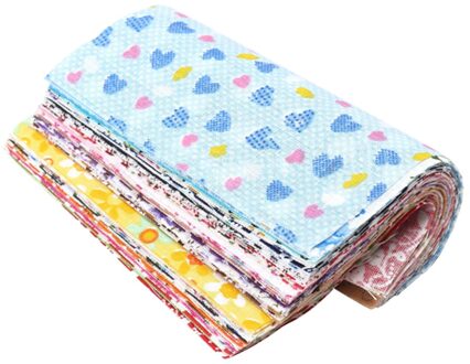 50x Diy Quilten Ambachten Pleinen Stof Bundel Patchwork Kleding Naaien 10X10 Cm