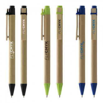 50x eco pennen bedrukken met logo of bedrijfsnaam - duurzame pennen bestellen drukken