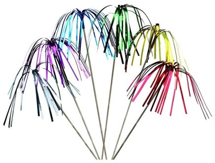 50x Gekleurde ijs/cocktail feest prikkers16 cm - IJsprikkers - Cocktailprikkers - Feestprikkers verjaardag decoratie