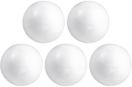 50x Hobby/DIY piepschuim bal/bol 4 cm - Kerstballen maken - Knutselen basis materialen/hobby materiaal