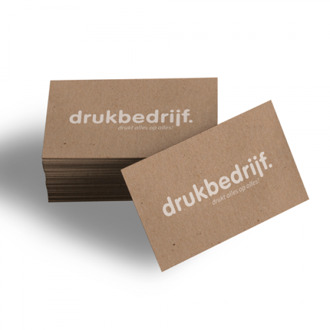 50x milieuvriendelijke visitekaartjes drukken - maak een bewuste keuze en kies uit 5 duurzame papiersoorten (50 st) drukken