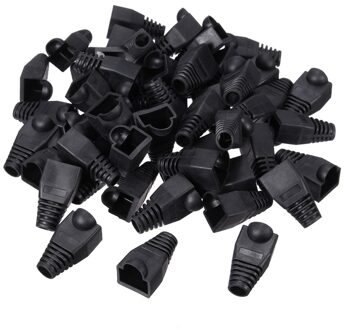 50x Plastic Boot Cap Plug Head Voor RJ45 Cat5/6 Kabel Modulaire Connector Netwerk