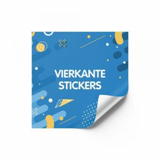 50x vierkante stickers drukken (50 st) drukken