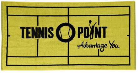 50x100 Handdoek-Geel,Zwart - nosize