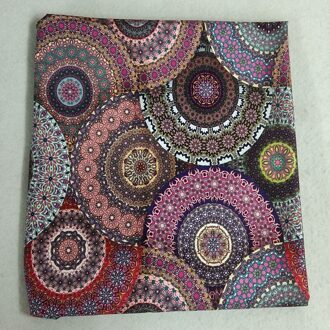 50X105Cm Roze Coloful Grote Cirkel Golf Afrikaanse Geometrie Patronen Gedrukt Katoen Stof Afrika Stof Patchwork Doek Bag thuis December kleur 1