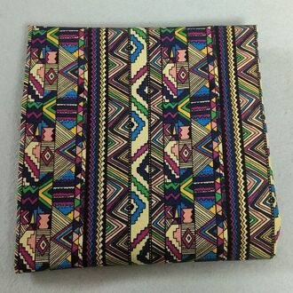 50X140Cm Afrikaanse Dikke & Tough Geometrie Streep Gedrukt Canvas Katoen Stof Afrika Tas Stof Patchwork Diy Naaien tafelkleed Cu