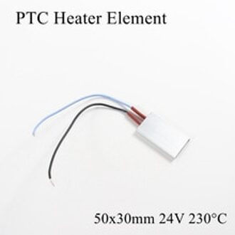 50x30mm 24V 230 Graden Celsius Aluminium PTC Verwarmingselement Constante Thermostaat Thermistor Lucht Verwarming Sensor Met shell 50*30mm