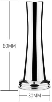 51/58Mm Espresso Koffie Tamper Food Grade Koffie Pull Cup Druk Flat Base Barista Tools Koffie Tamper Houten handvat Molen 30mm koffie Tamper