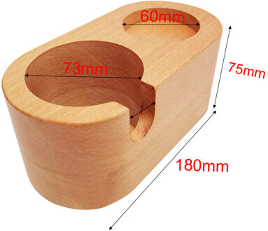 51/58Mm Hout Espresso Sabotage Mat Stand Koffie Stampers Maker Coffeeware Ondersteuning Base Rack Accessoires 58mm Wood Stand