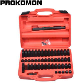 51 Pc Custom Bushing Bearing Seal Driver Push Press Disc Tool Set 18-65mm