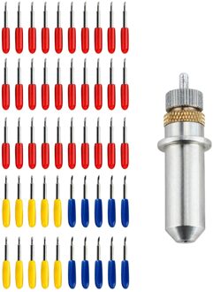 51 Pcs Tungsten Staal Vinyl Messen Belettering Mes Compatibel Met 1 Mes Blok Blade Houder