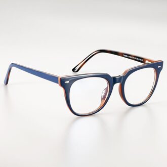 51026 Retro Vierkante Anti-Blauw Licht Plastic Titanium Brilmonturen Ultralight Mannen Vrouwen Optische Mode Computer Bril