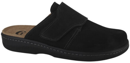 5110001-002 heren pantoffel (open hiel) - maat 45 Zwart