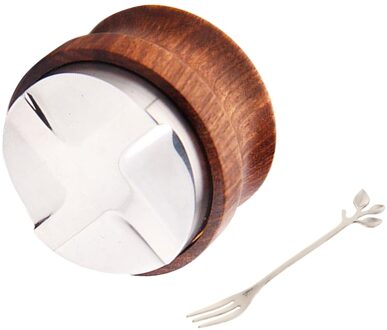 51Mm/53Mm Koffie Tamper Rvs Espresso Distributie Tool, Roestvrij Staal Base, Geel Palissander Handvat 51mm 4 Angled Slope