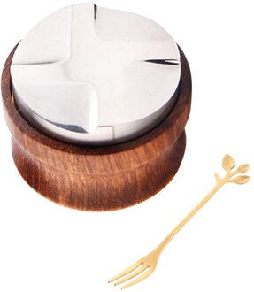 51Mm/53Mm Koffie Tamper Rvs Espresso Distributie Tool, Roestvrij Staal Base, Geel Palissander Handvat 53mm 4 Angled Slope