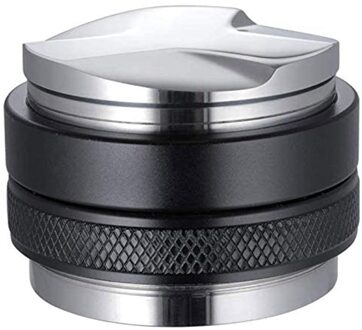 51Mm Espresso Sabotage & Distributeur, Dual Head Koffie Leveler, Verstelbare Diepte-Professionele Espresso Hand Stampers